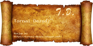 Tornai Dezső névjegykártya